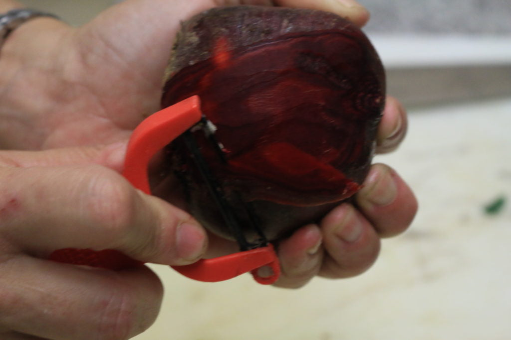 peel beets for paleo chips