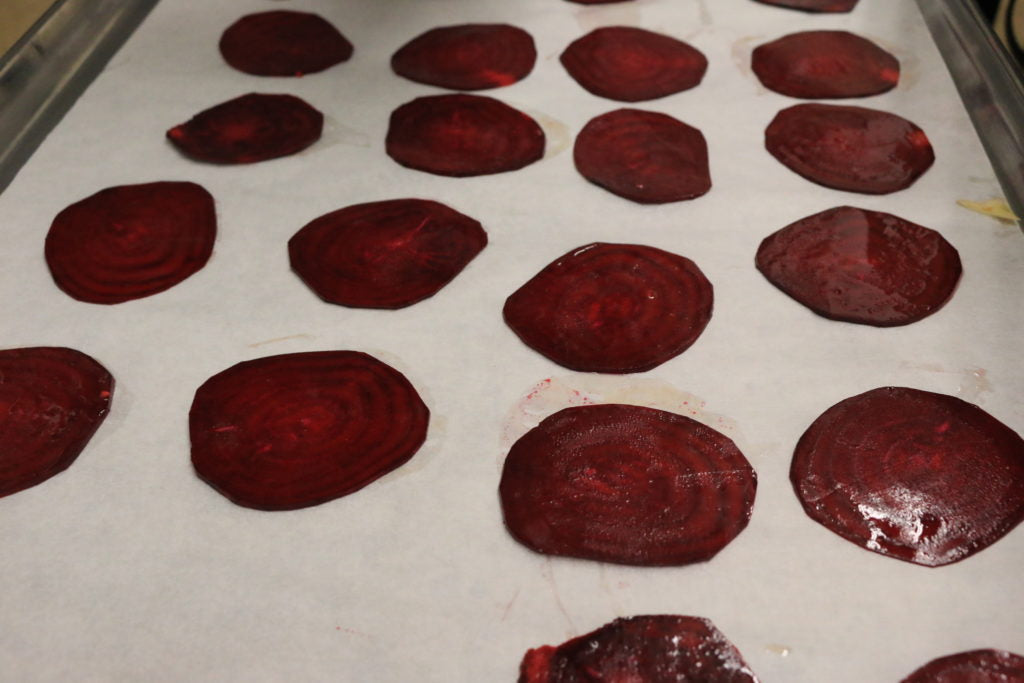 aip paleo chips - peeled beets
