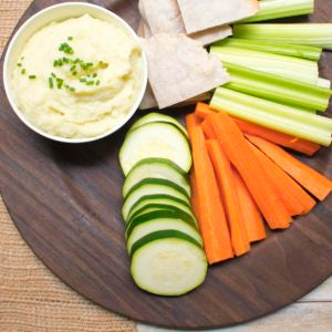 AIP Lemon Garlic Cauliflower Hummus