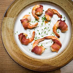 AIP Maple Glazed Bacon Wrapped Shrimp