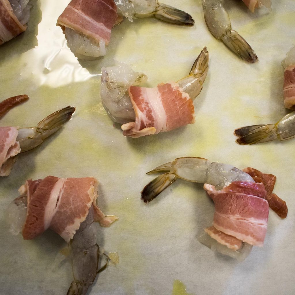 bacon wrapped shrimp