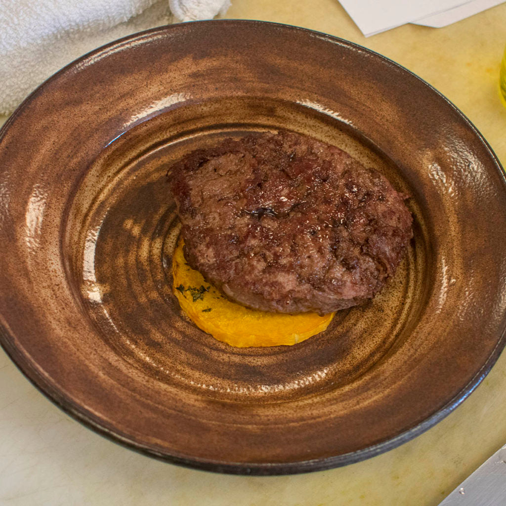 Top with a burger