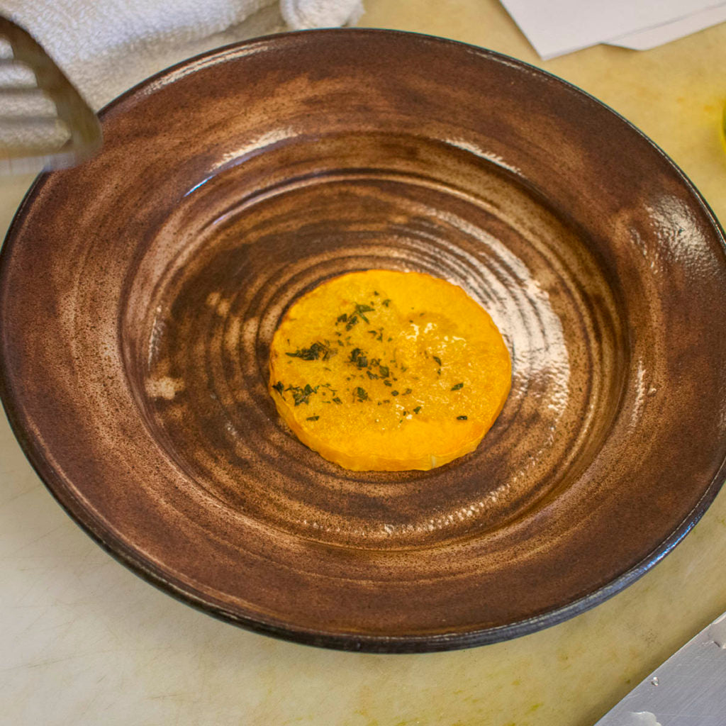 Lay out a butternut disk