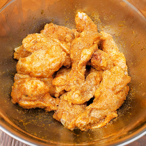 Sprinkle AIP BBQ Spice Rub over all wings