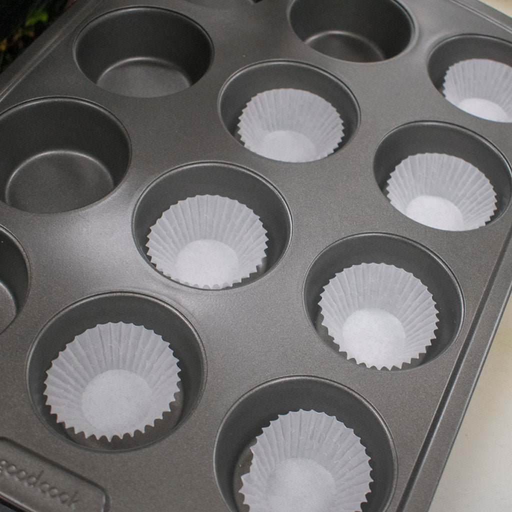 add liners to the cupcake pan