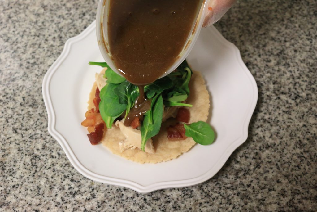 Drizzle with vinaigrette dressing