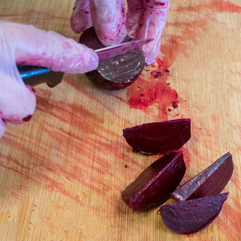 Slice the beets