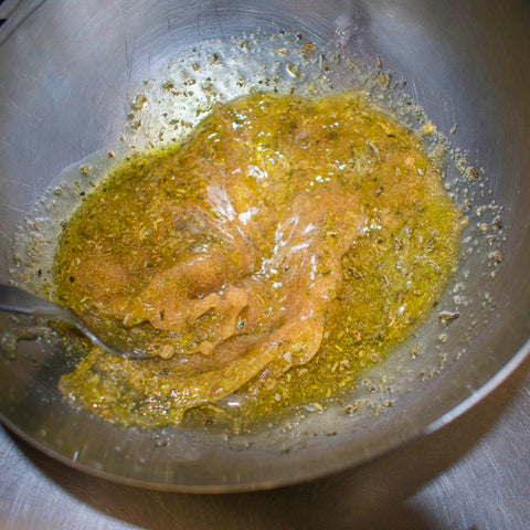 Whisk all the vinaigrette ingredients together