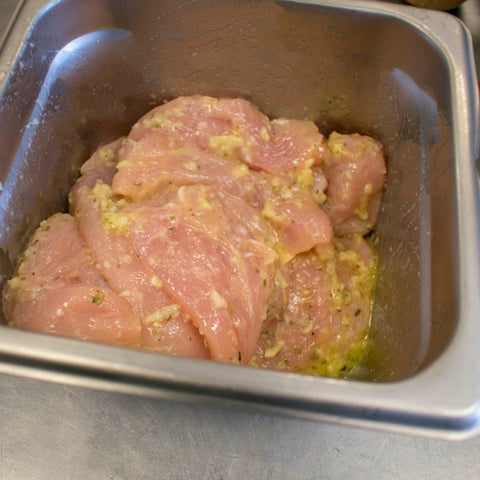 Turn a few times to get a good coating on the chicken