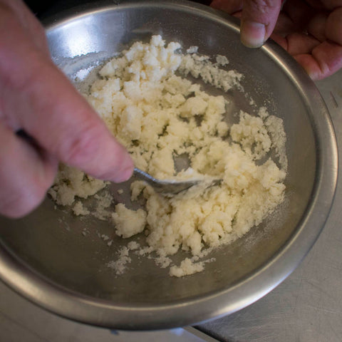 If it doesn’t hold together in crumbles, add a little more water