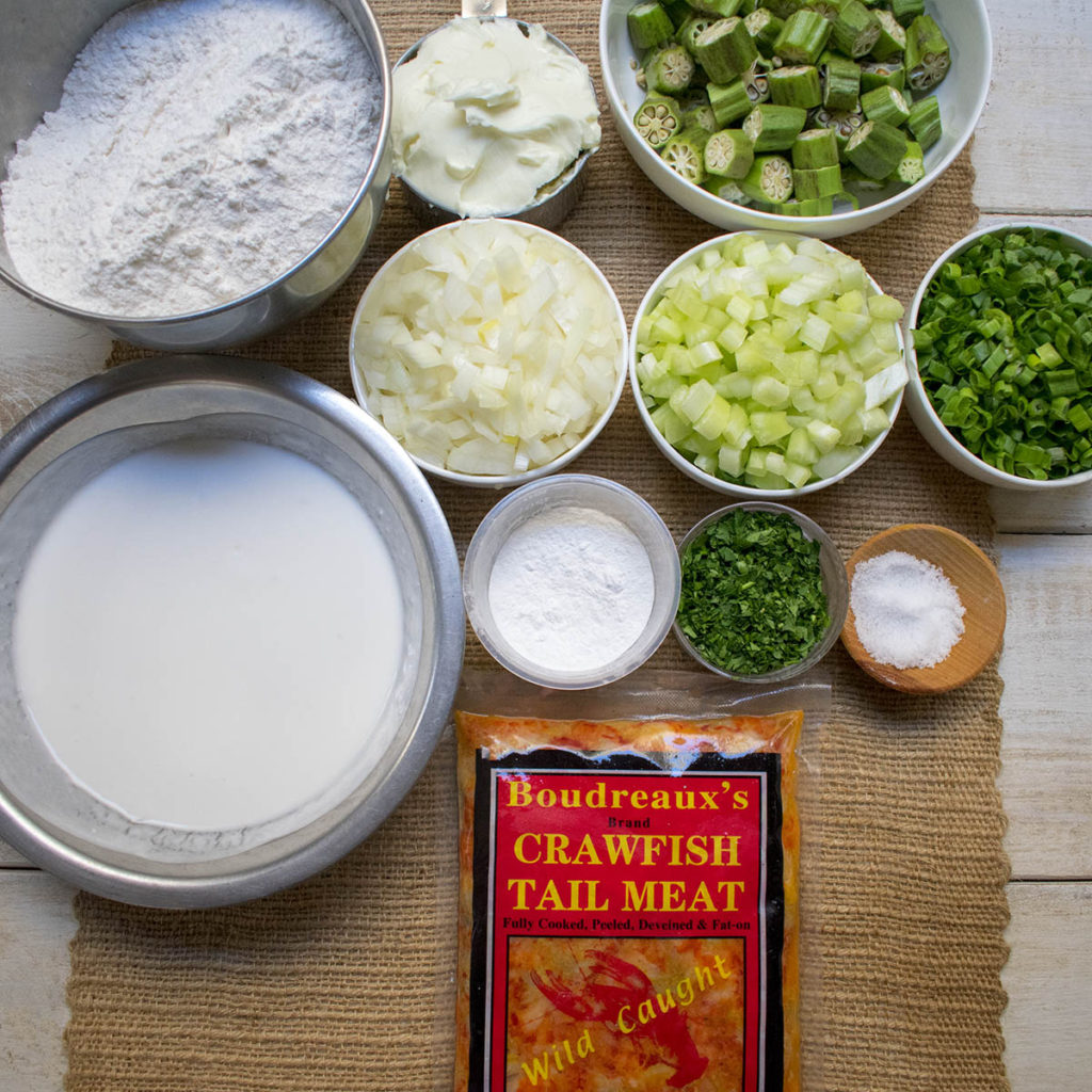 AIP Cajun Crawfish Pie Ingredients