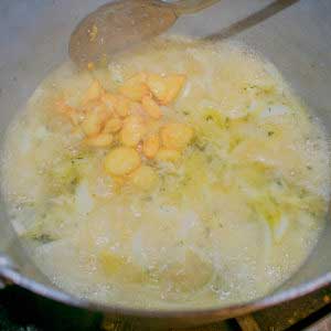 Continue to cook AIP Creamy Garlic Bisque