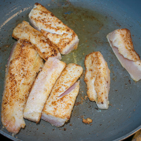 sear fish on other side