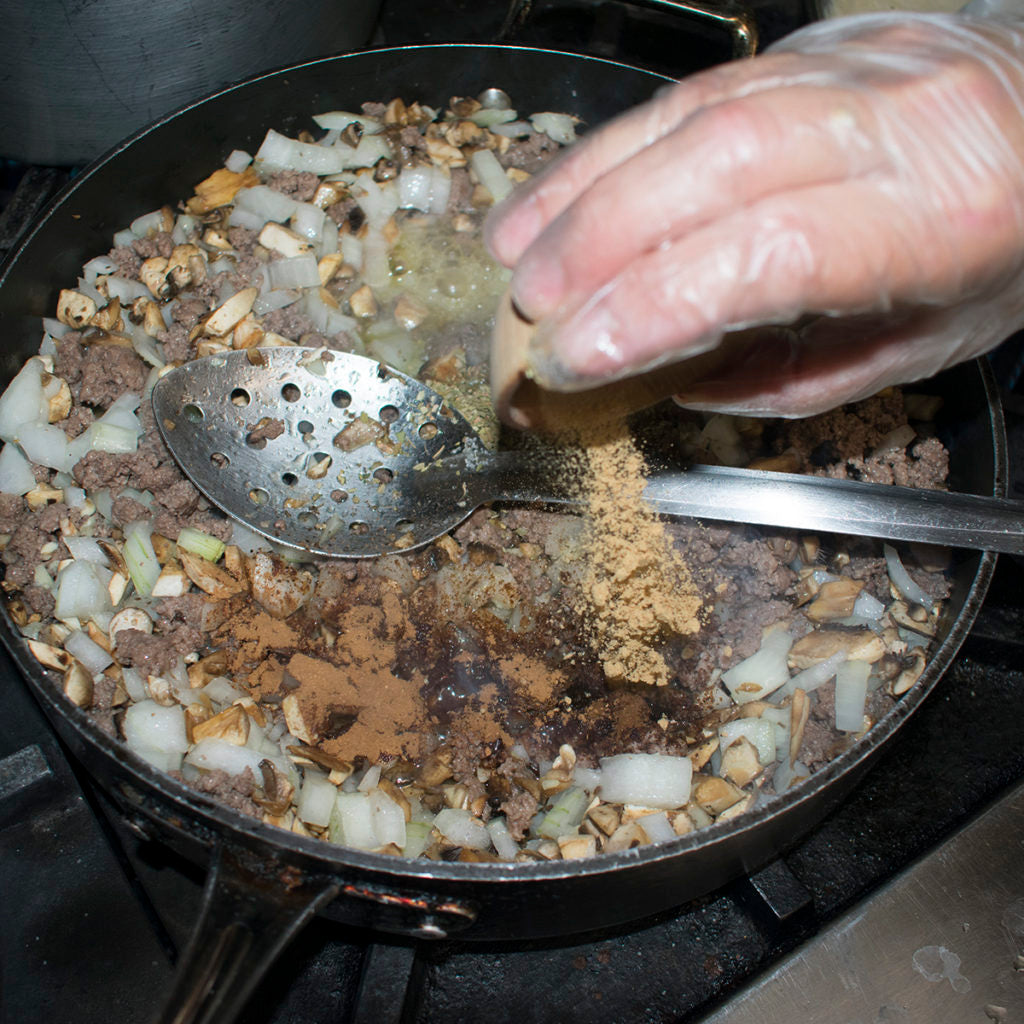 Then add ground ginger to the AIP Greek Moussaka recipe