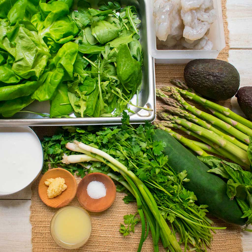 AIP Green Goddess Salad Ingredients