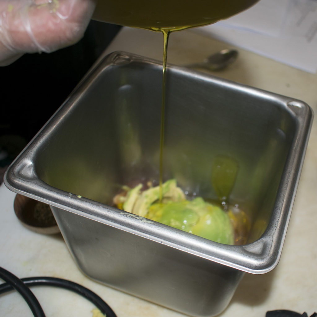add extra virgin olive oil