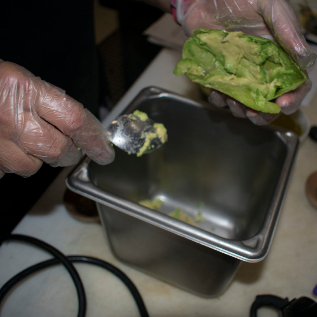 remove avocado from peel