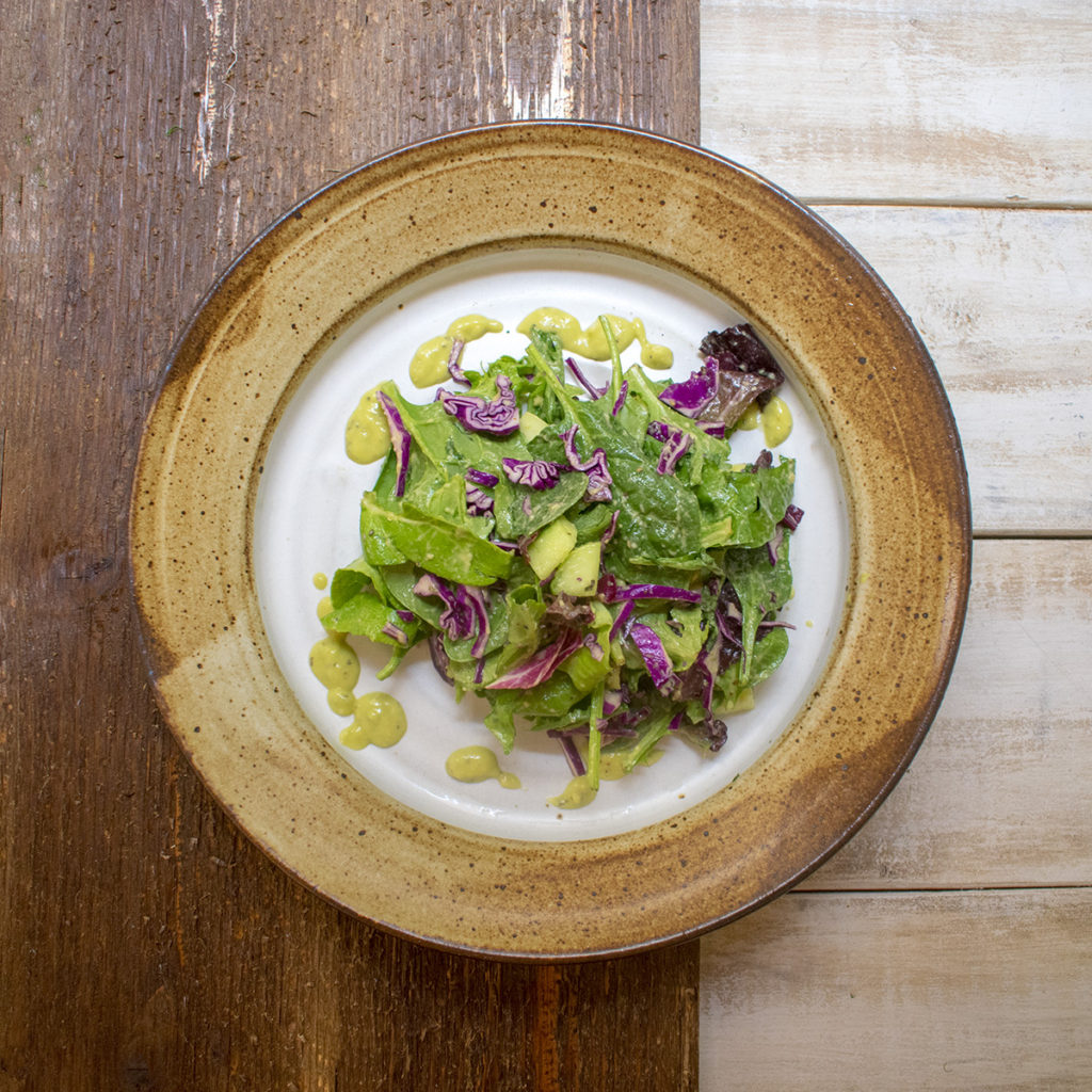 AIP Green Salad with Creamy Italian Dressing