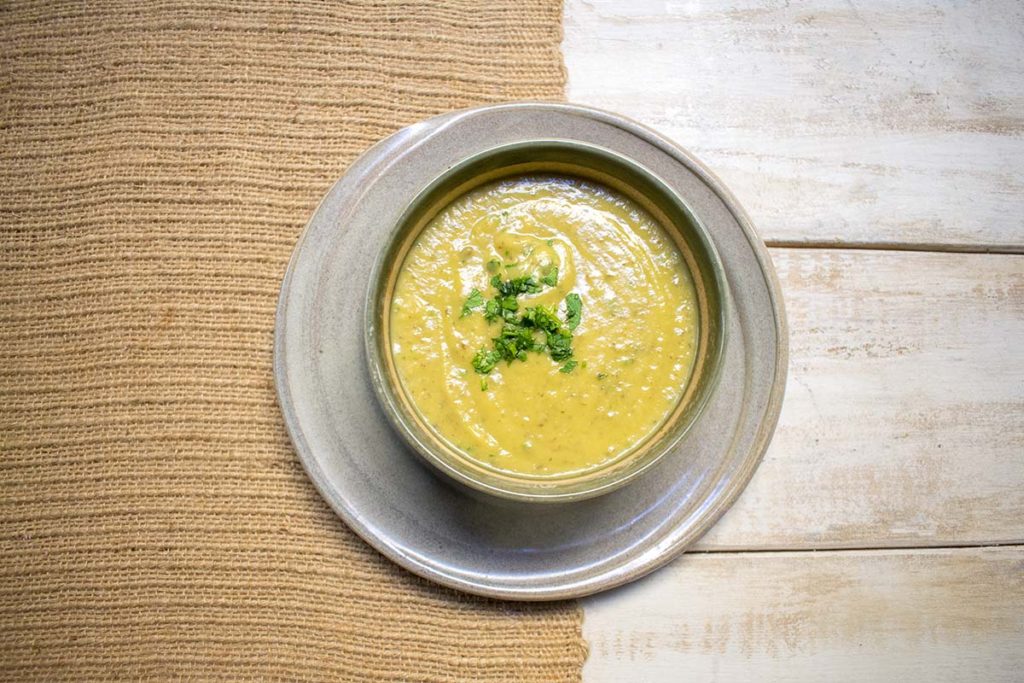 recipe AIP Instant Pot Roasted Garlic Cauliflower Soup