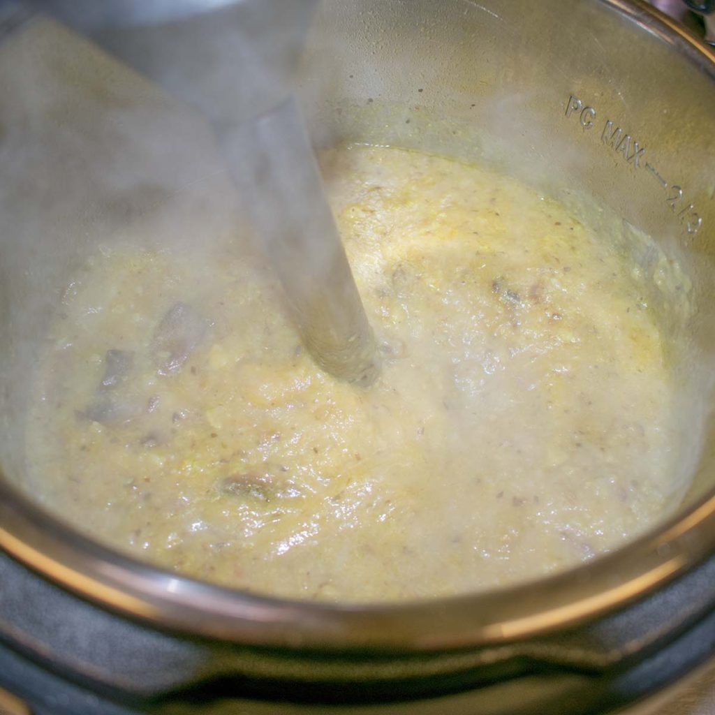 recipe AIP Instant Pot Roasted Garlic Cauliflower Soup