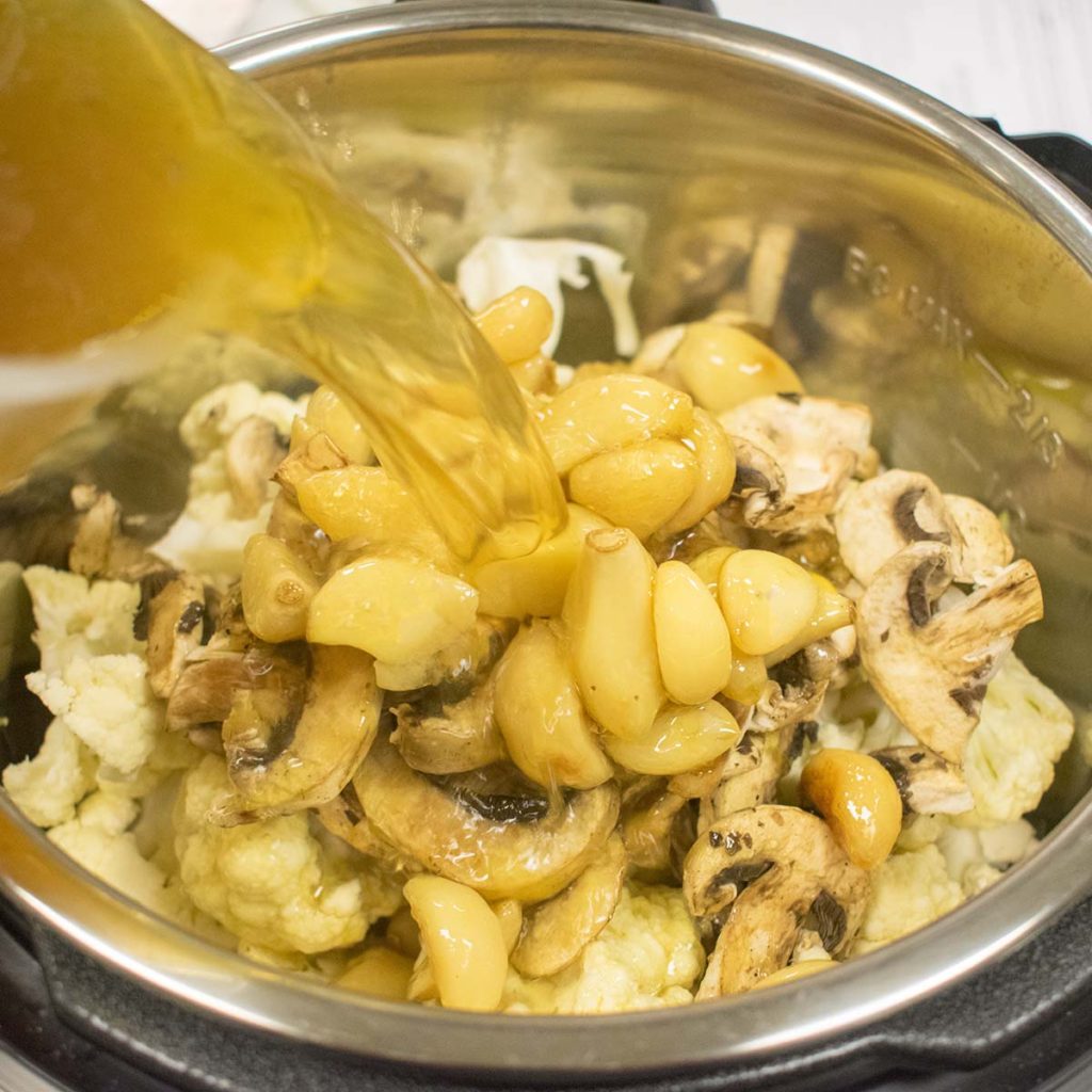 recipe AIP Instant Pot Roasted Garlic Cauliflower Soup