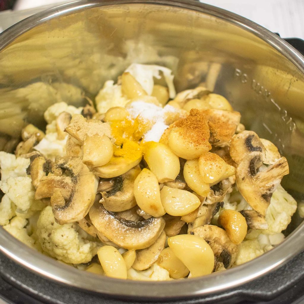recipe AIP Instant Pot Roasted Garlic Cauliflower Soup
