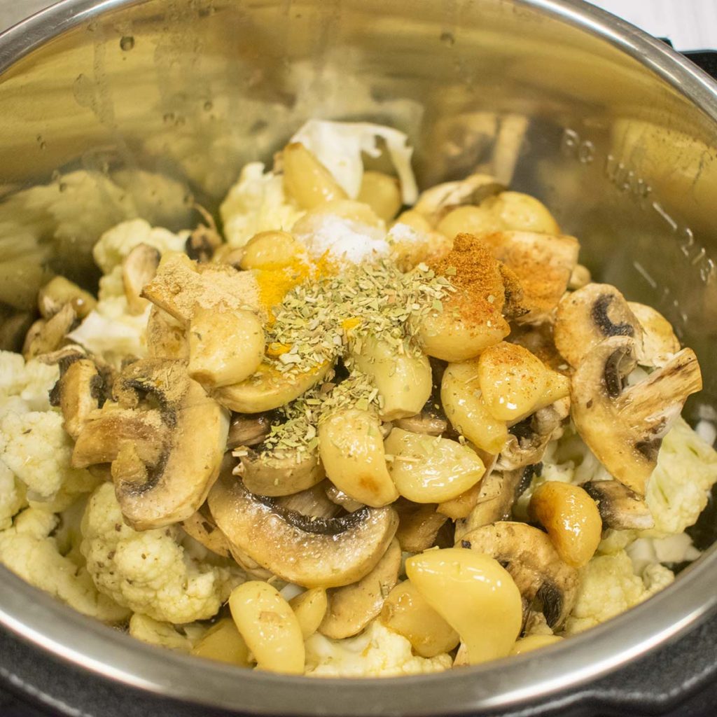 recipe AIP Instant Pot Roasted Garlic Cauliflower Soup