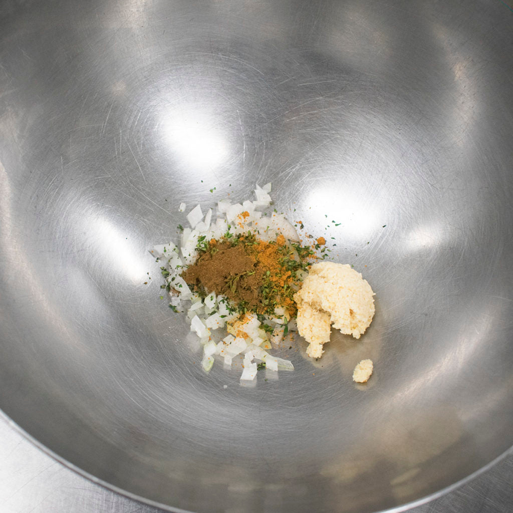 Add in orange juice, lime juice, and coconut sugar