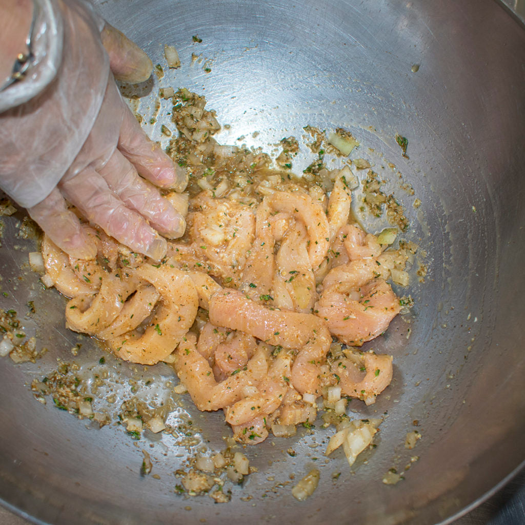coat chicken in the aip jerk marinade