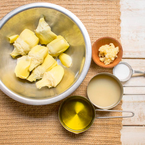 AIP Lemon Garlic Hummus Ingredients