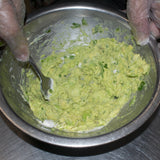 puree avocado mixture until smooth