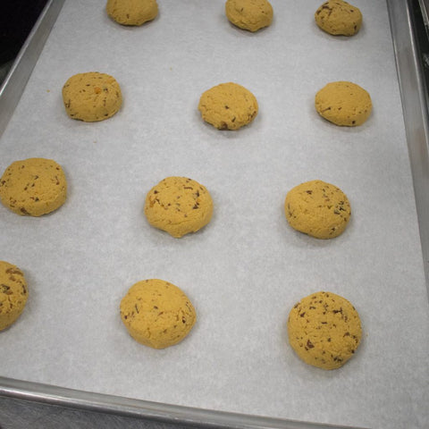 Bake AIP Maple Bacon Sweet Potato Biscuits for 15-18 minutes.