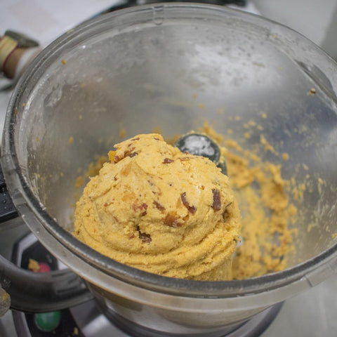 If dough is not coming together, add a little coconut milk and pulse until it comes together into a dough.