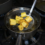 scoop out plantains