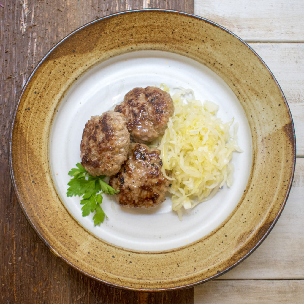 AIP Sauerkraut and Brats
