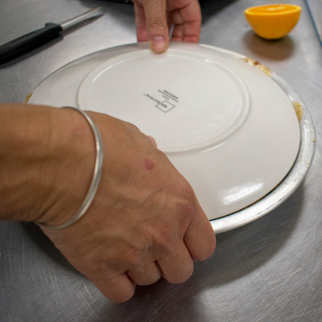 Cook the cake for 30 minutes then invert cake onto a large plate