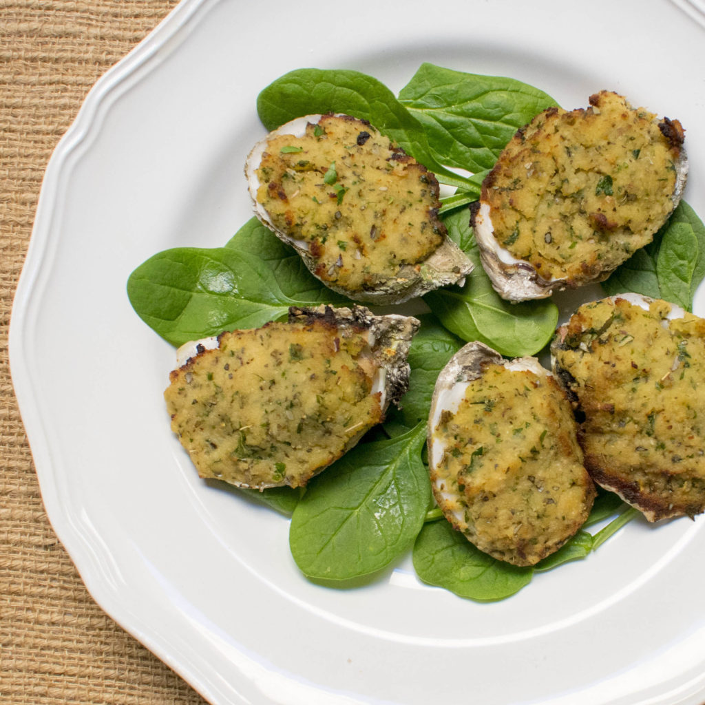 Paleo Oysters Oreganata