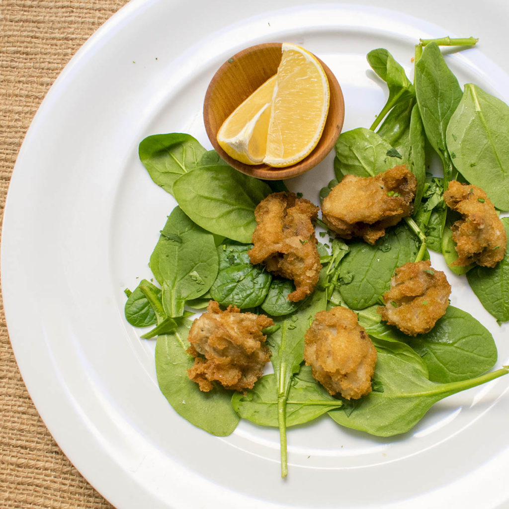 AIP Southern Fried Oysters with Lemon and Parsley