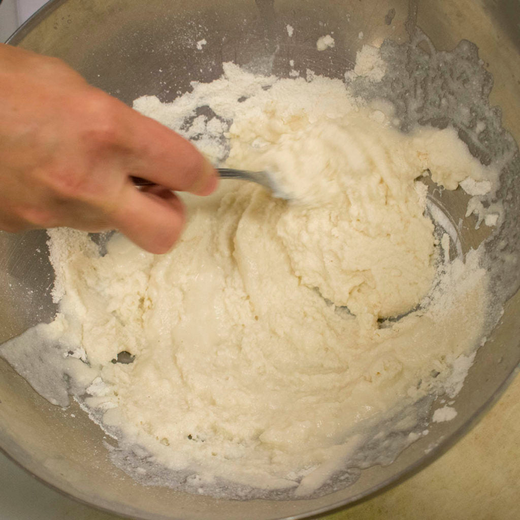 Mix together until a batter is formed