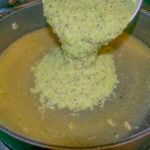 heat olive oil, add the verde puree and cook