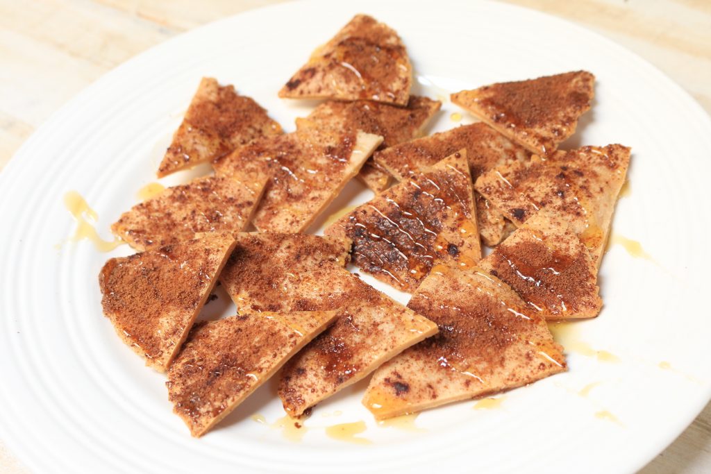 drizzle chips with honey before serving