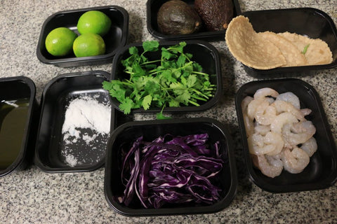 aip paleo shrimp tacos - ingredients