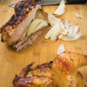 AIP Peruvian Polla a la Brasa sliced