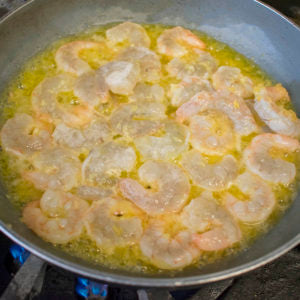 Sauté until shrimp turn pink
