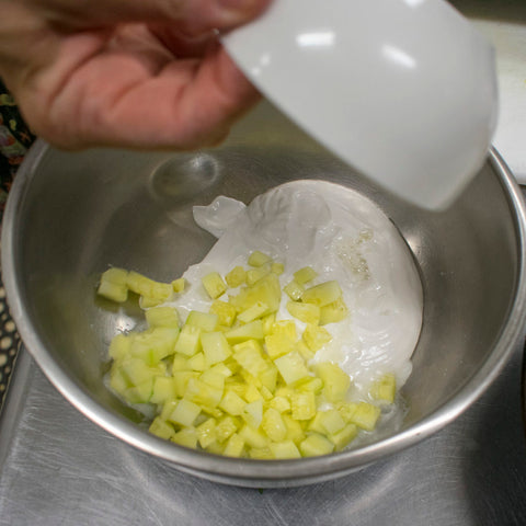 add diced cucumber
