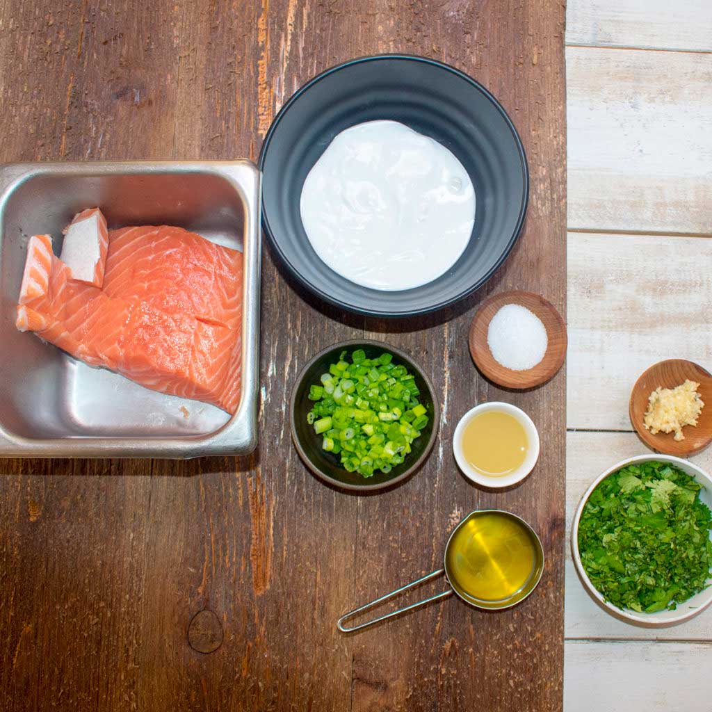 AIP Skillet Seared Salmon with Cilantro Sauce - Ingredients