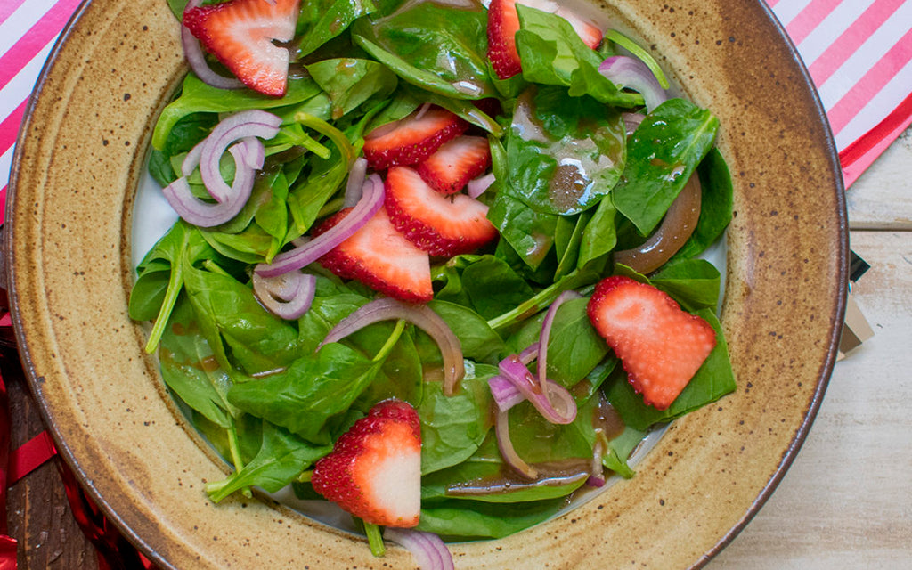 AIP Spinach Salad with Honey Balsamic Vinaigrette