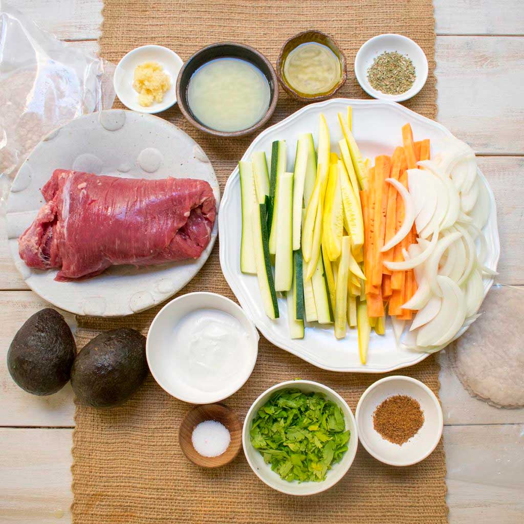 aip steak fajitas ingredients