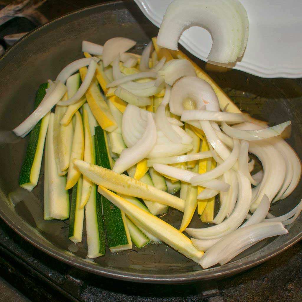 aip zucchini squash onion strips