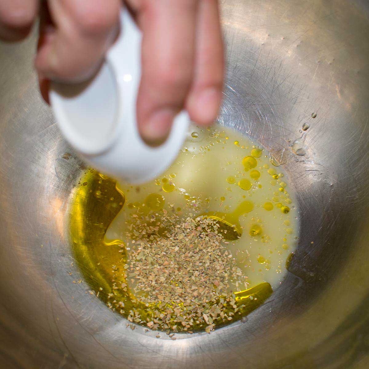 add salt and oregano